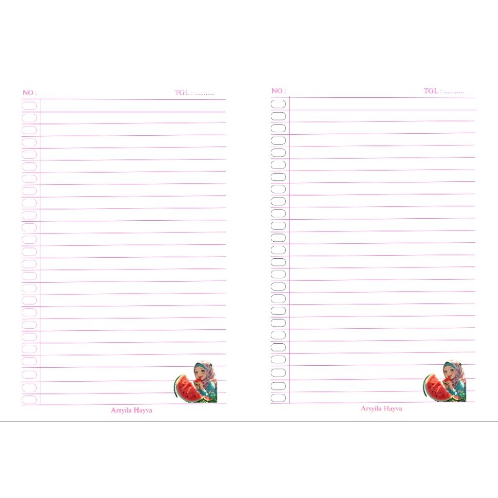 

Buku Tulis custom viral anak 38 L (10 buku)