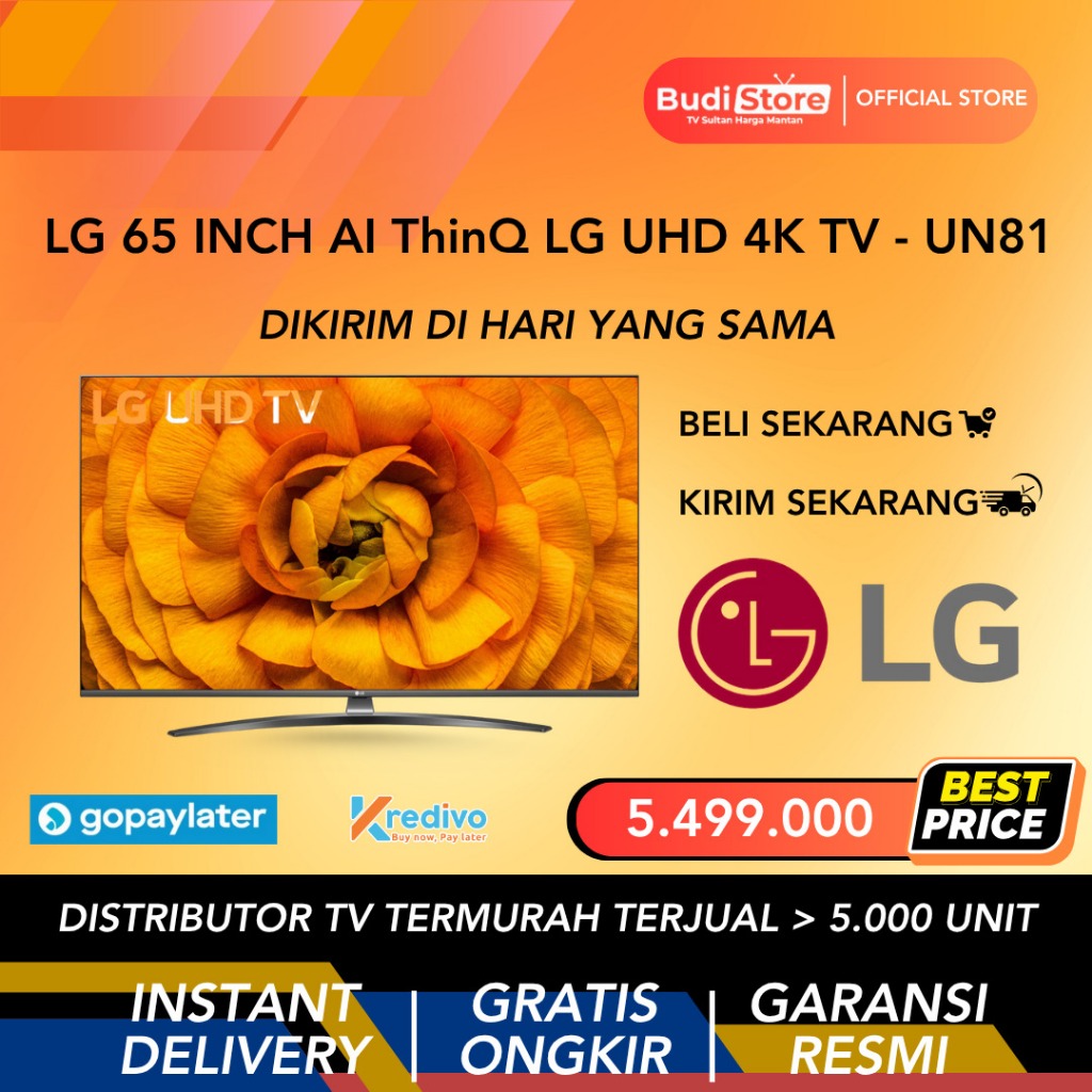 LG UHD TV 65 Inch AI ThinQ - UN81