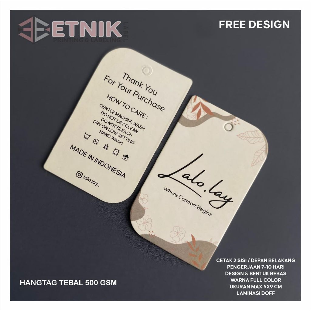 

label hang tag custom label hangt tag aksesories custom hangtag