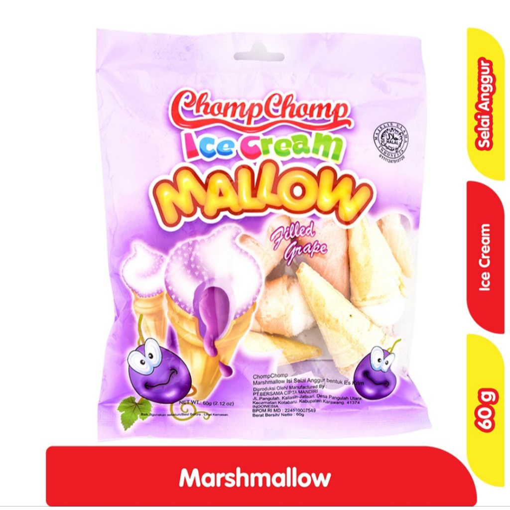

Chomp-Chomp Ice Cream Mallow Grape Marshmallow 60
