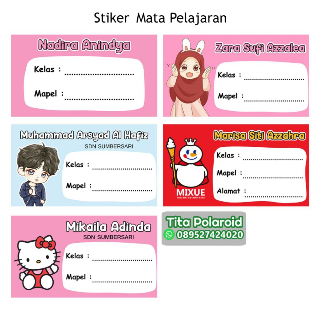

Stiker Mata Pelajaran