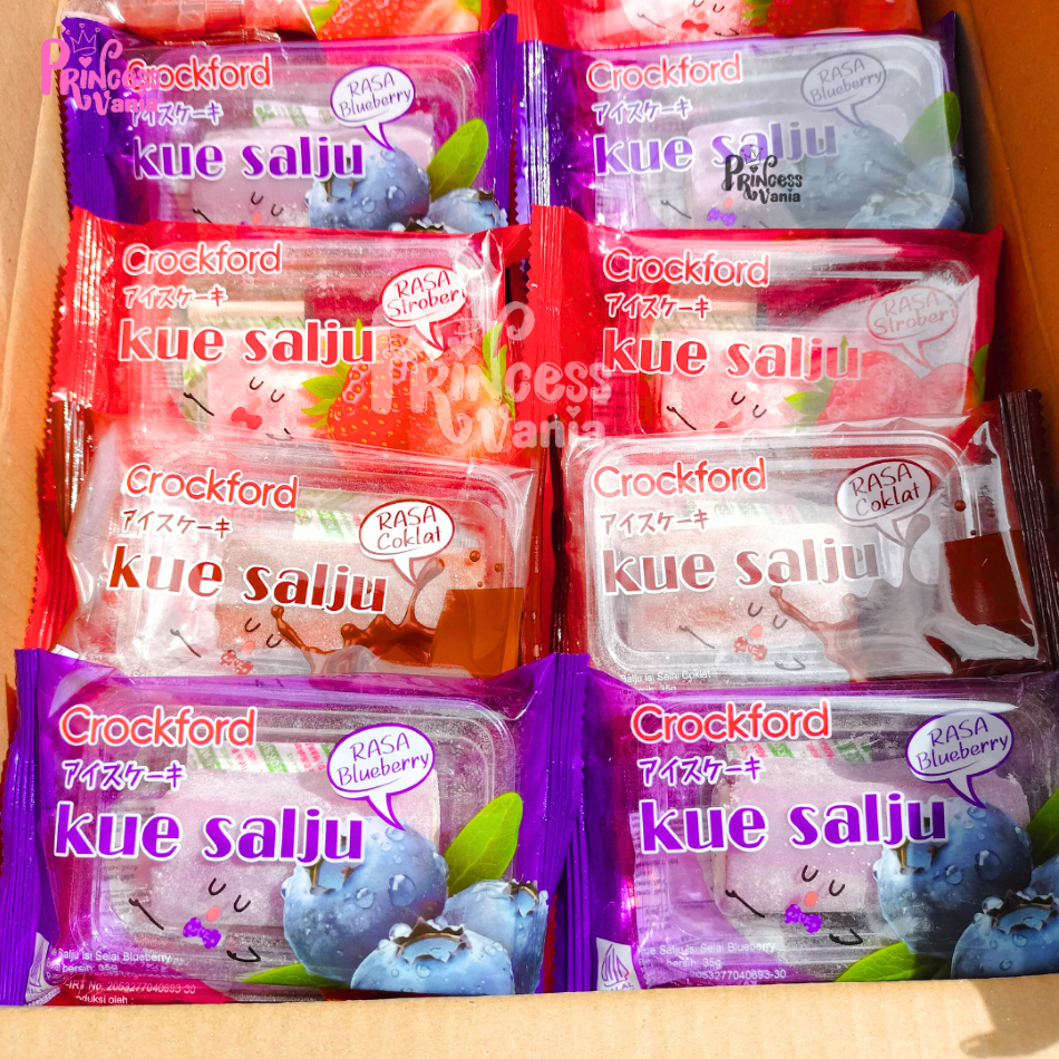

GROSIR CROCKFORD KUE SALJU VIRAL KUE MOCHI SNOW CAKE ISI BOLU SELAI 1 DUS ISI 60 BISA MIX