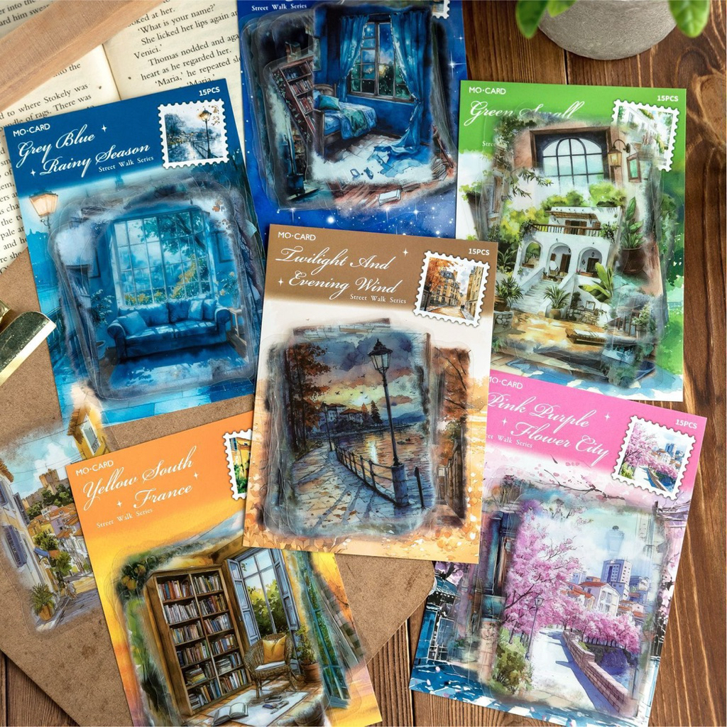 

(1AB) sticker transparan deco dekor background jendela pemandangan jalan window street view city town hustle