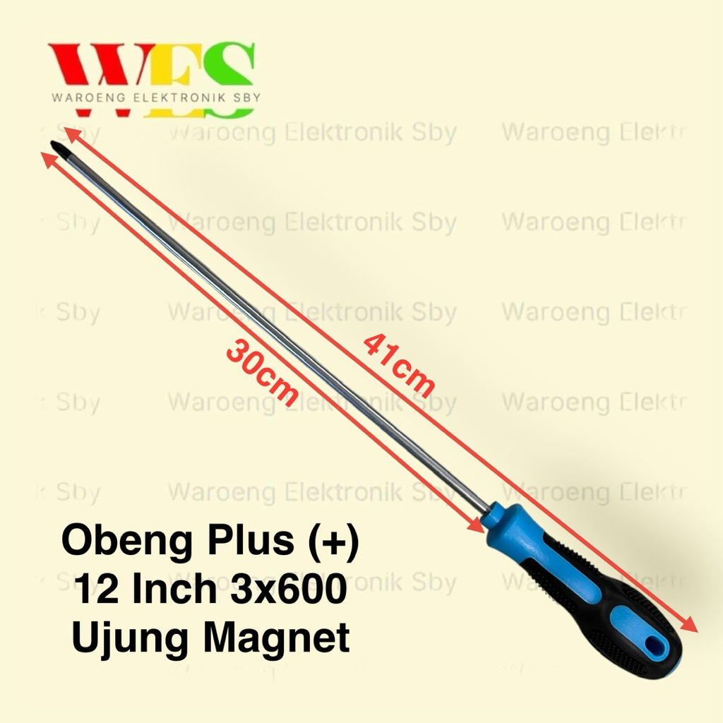 OBENG PANJANG VIPER MAGNET PLUS + GAGANG KARET 10 INCH 12 INCH