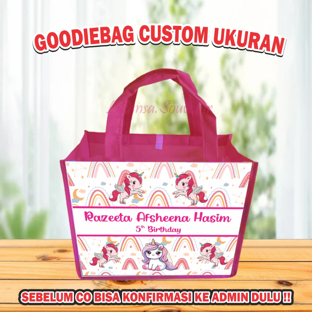 

TAS ULANG TAHUN CUSTOM UKURAN/ TAS ULTAH BISA REQUEST UKURAN/REQUEST UKURAN