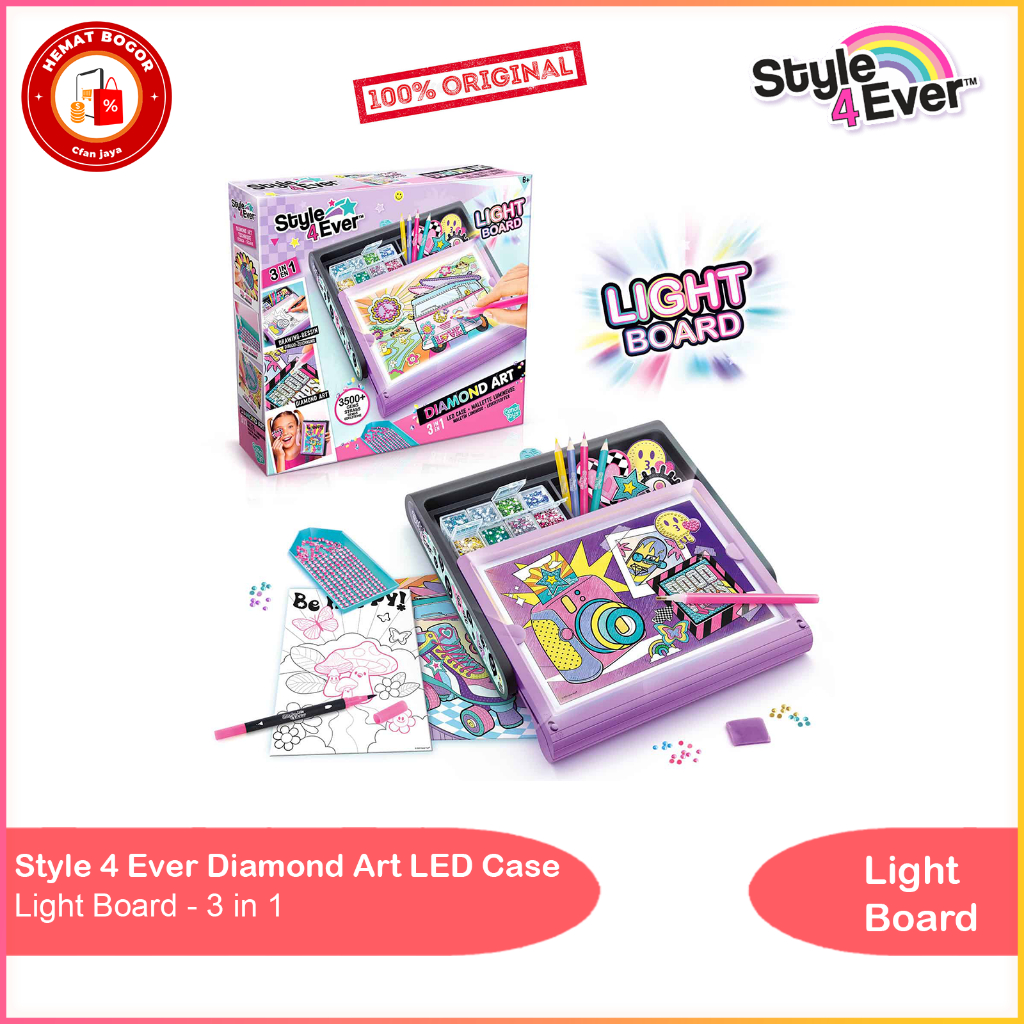 

Style 4 Ever Diamond Art LED Case Light Board - 3 in 1