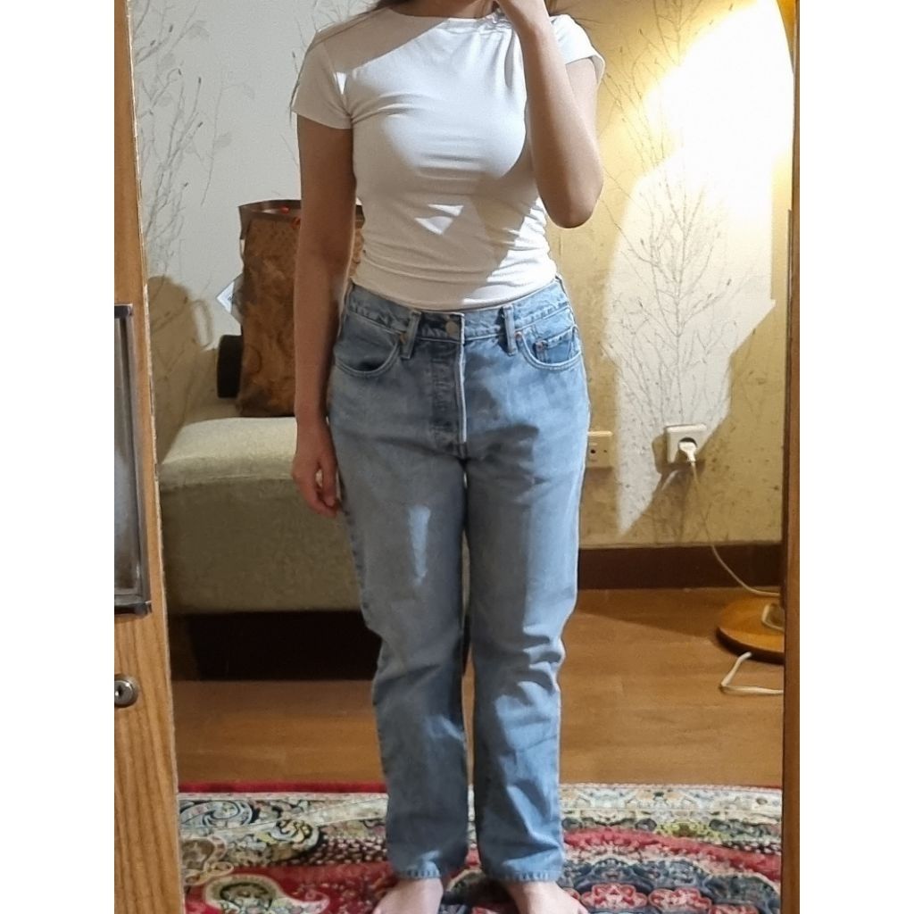 PRELOVED + TRAILORED LEVI'S Straight Jeans 501