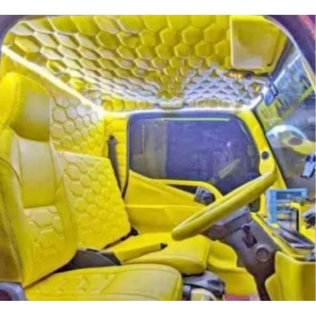 ATAP PLAFON & KABIN BELAKANG FULL + PILAR MOTIF TAWON UNTUK MOBIL CANTER, GIGA, TRAGA, DUTRO, UMPLUN