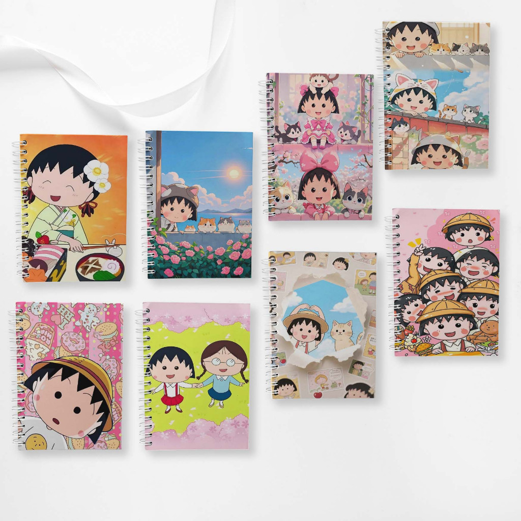 

Note Book Spiral Large (10 cm X 14 cm) Edisi Chibi Maruko / Notebook A6 Custom / Seminar Kit Surabaya