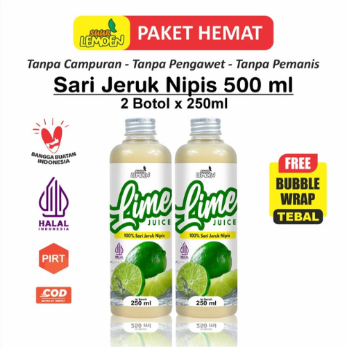 

Suur Lemoen - Pure Lime Juice 250ml X 2BOTOL / Sari Jeruk Nipis Murni