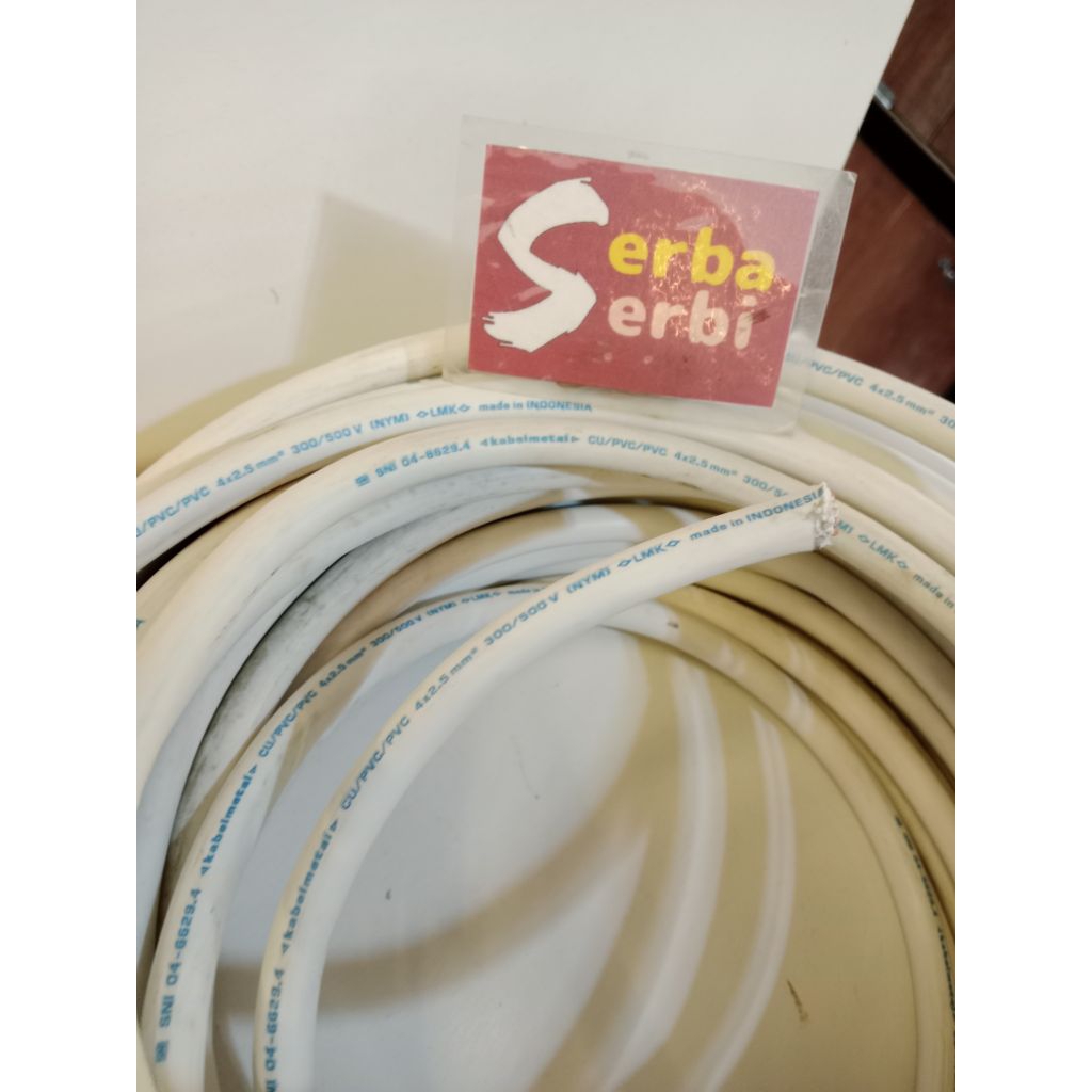 */METER NYM 4X2.5MM*Kabel listrik isi 4 tunggal