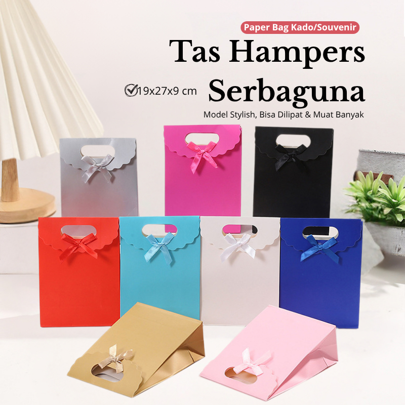 

Paper Bag Warna Warni Hampers/Tas Kado Hadiah Paper Bag Souvenir /Paper Bag Handle Jinjing Tutup Perekat Serbaguna