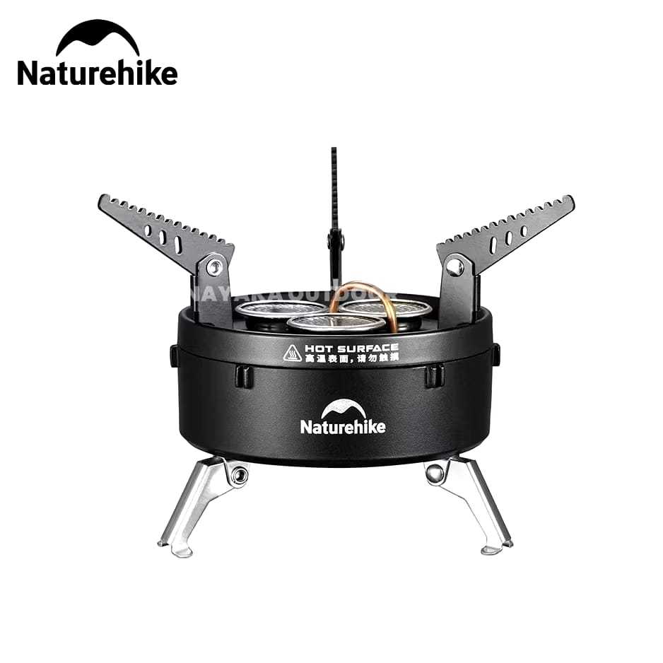 Kompor Naturehike CNK2450CF019 dark star three burner gas stove portable