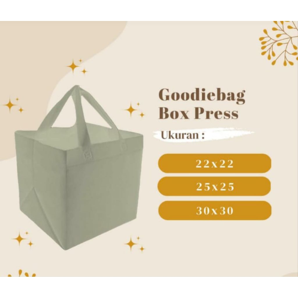 

12pcs Tas pres ukuran 20x20 tas hajatan