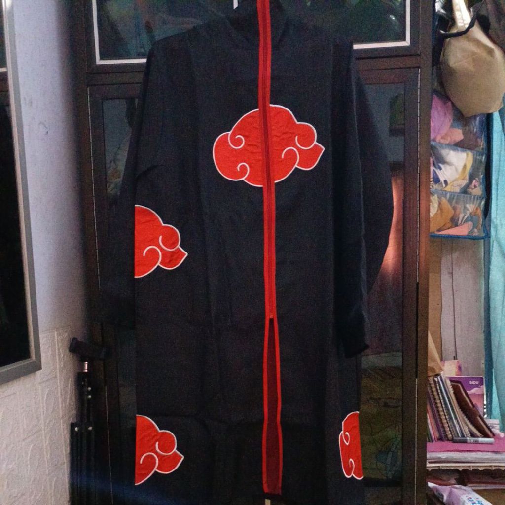 JUBAH AKATSUKI UNTUK PRIA REMAJA DAN DEWASA