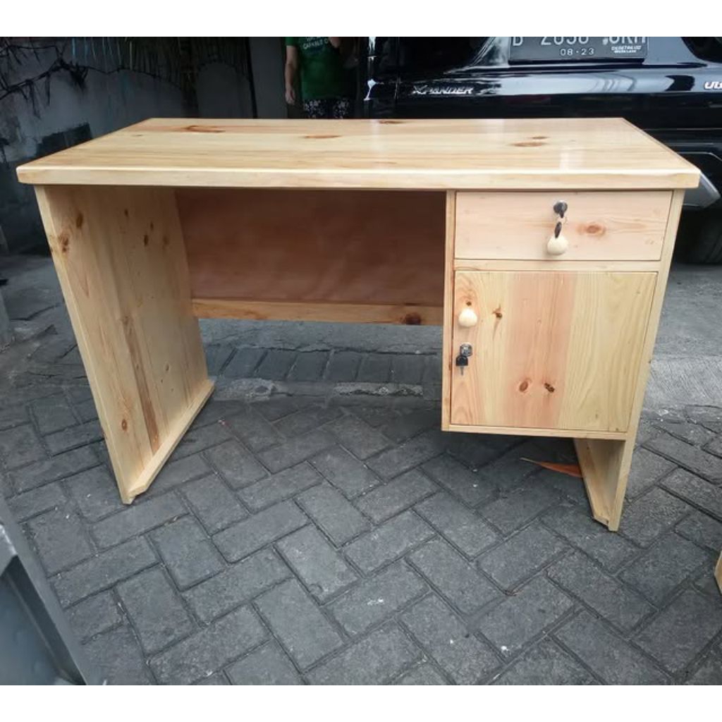meja kantor/meja kerja/meja belajar kayu jati belanda