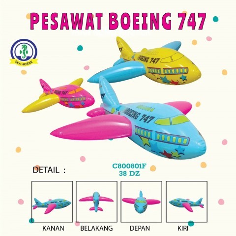 mainan tiup anak pesawat boeing 747