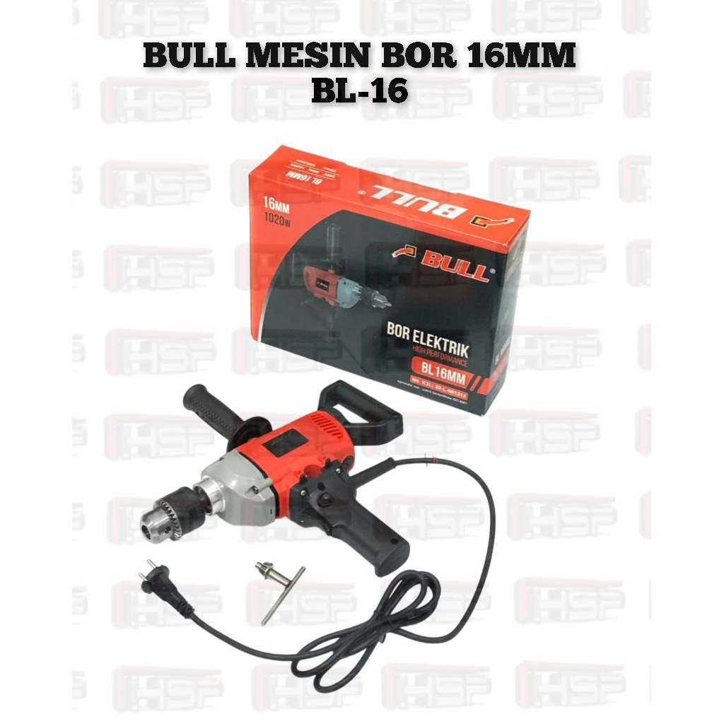 BULM MESIN BOR LISTRIK 16MM PROMO BULL BL16