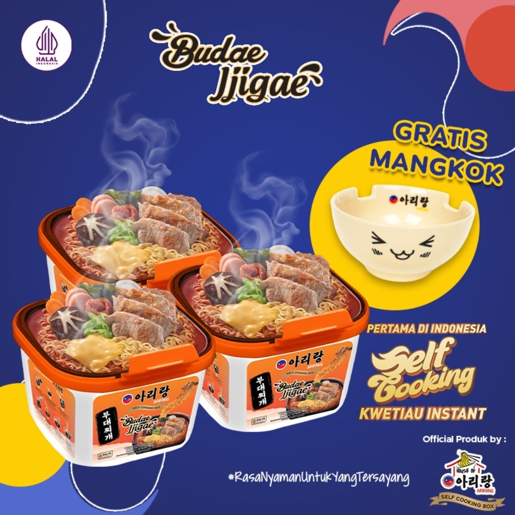 

Arirang Self Cooking Box Budae Jjigae Paket 3pcs_Free Mangkok