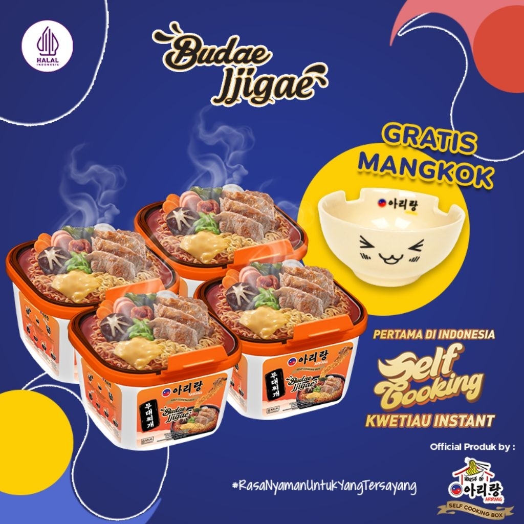 

Arirang Self Cooking Box Budae Jjigae Paket 4pcs_Free Mangkok