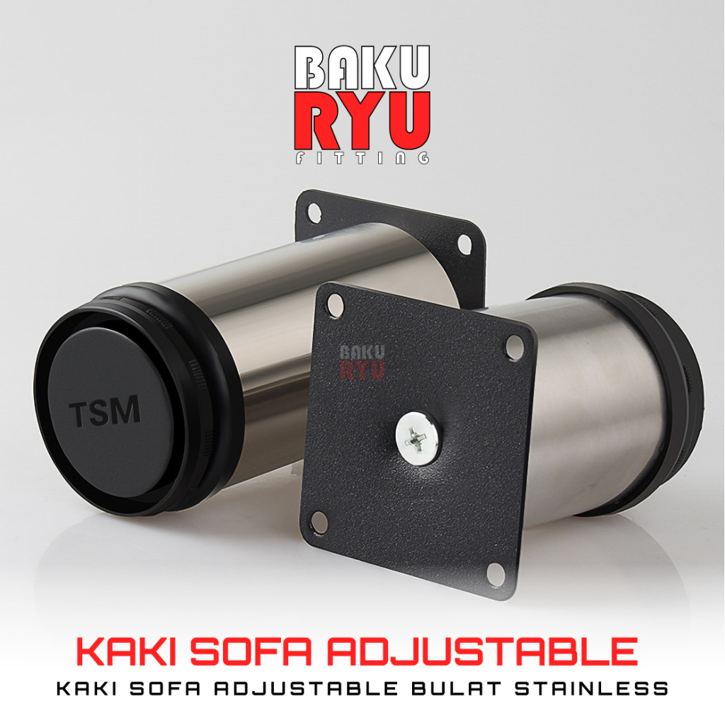 Adjustable Kaki Sofa Stainless Bulat / Kaki Sofa Stainless