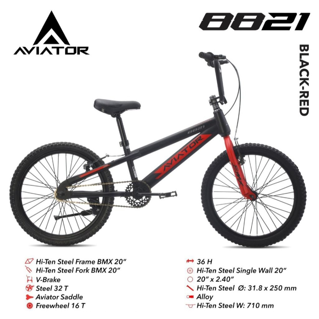 Sepeda Bmx 20 inch Aviator AT8821