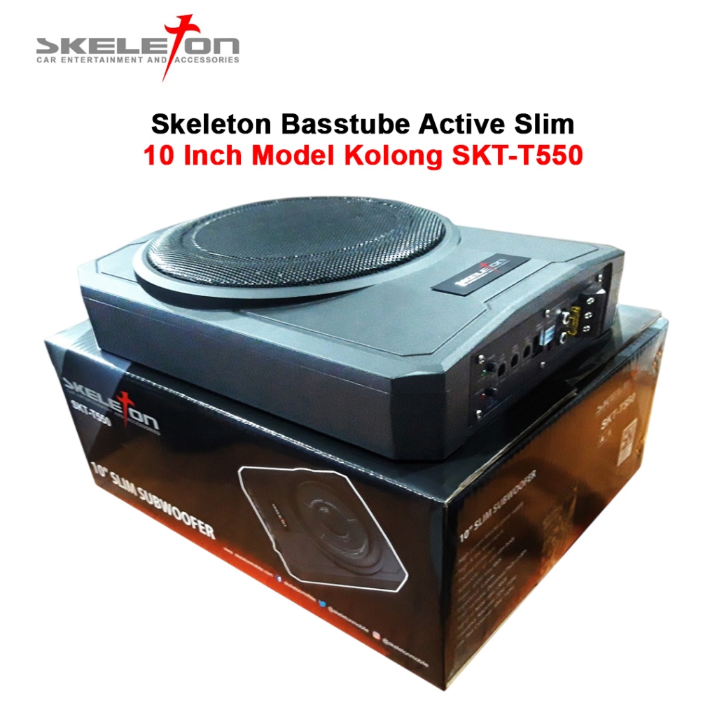 Basstube Subwoofer Kolong Aktif 10 Inch Skeleton SKT-T550