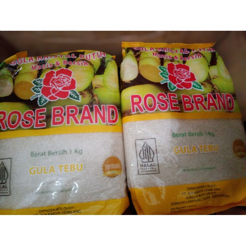 

Gula pasir kemasan Rosebrand 1kg