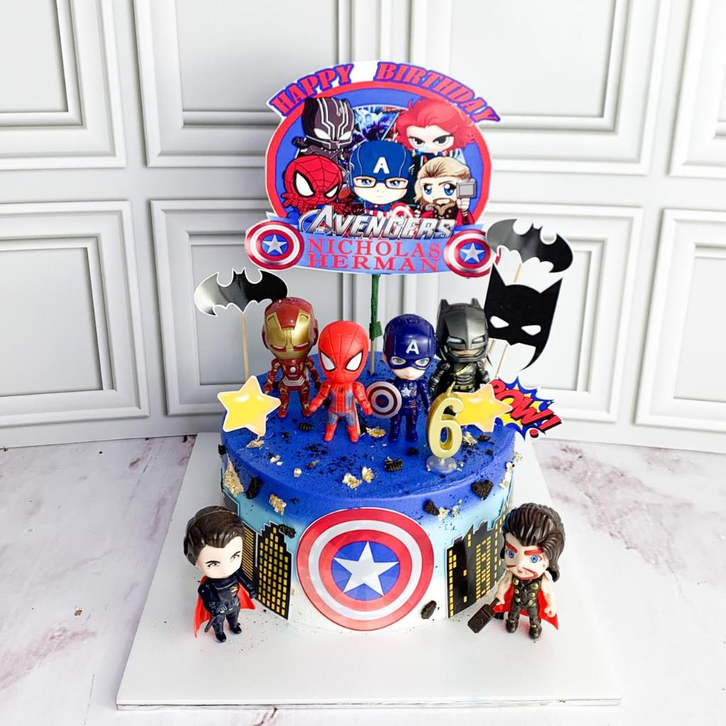 

Kue Ulang Tahun/Birthday Cake/Kue Ultah Tema Avengers/Kue Birthday Jakarta/Avengers Cake