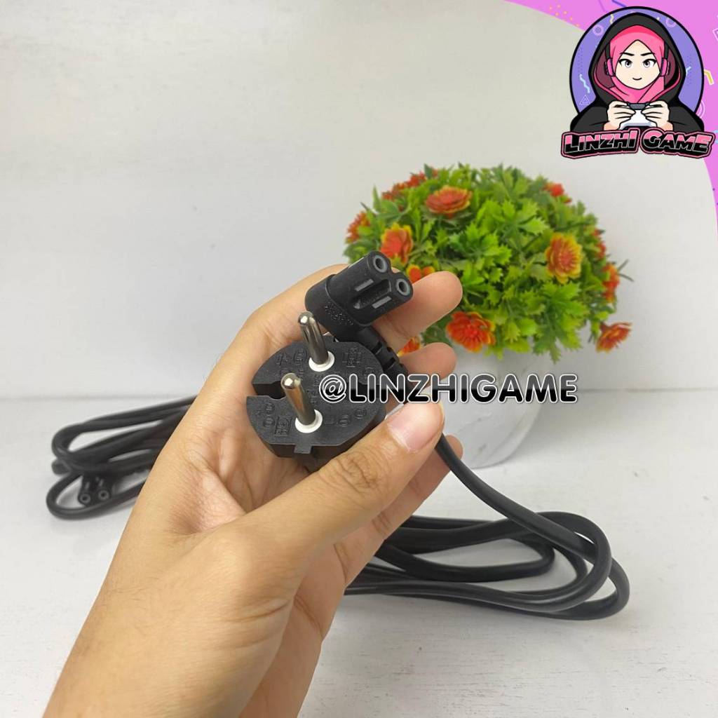 KABEL POWER /KABEL LISTRIK BENTUK "L" BENGKOK PS2/PS3/DLL