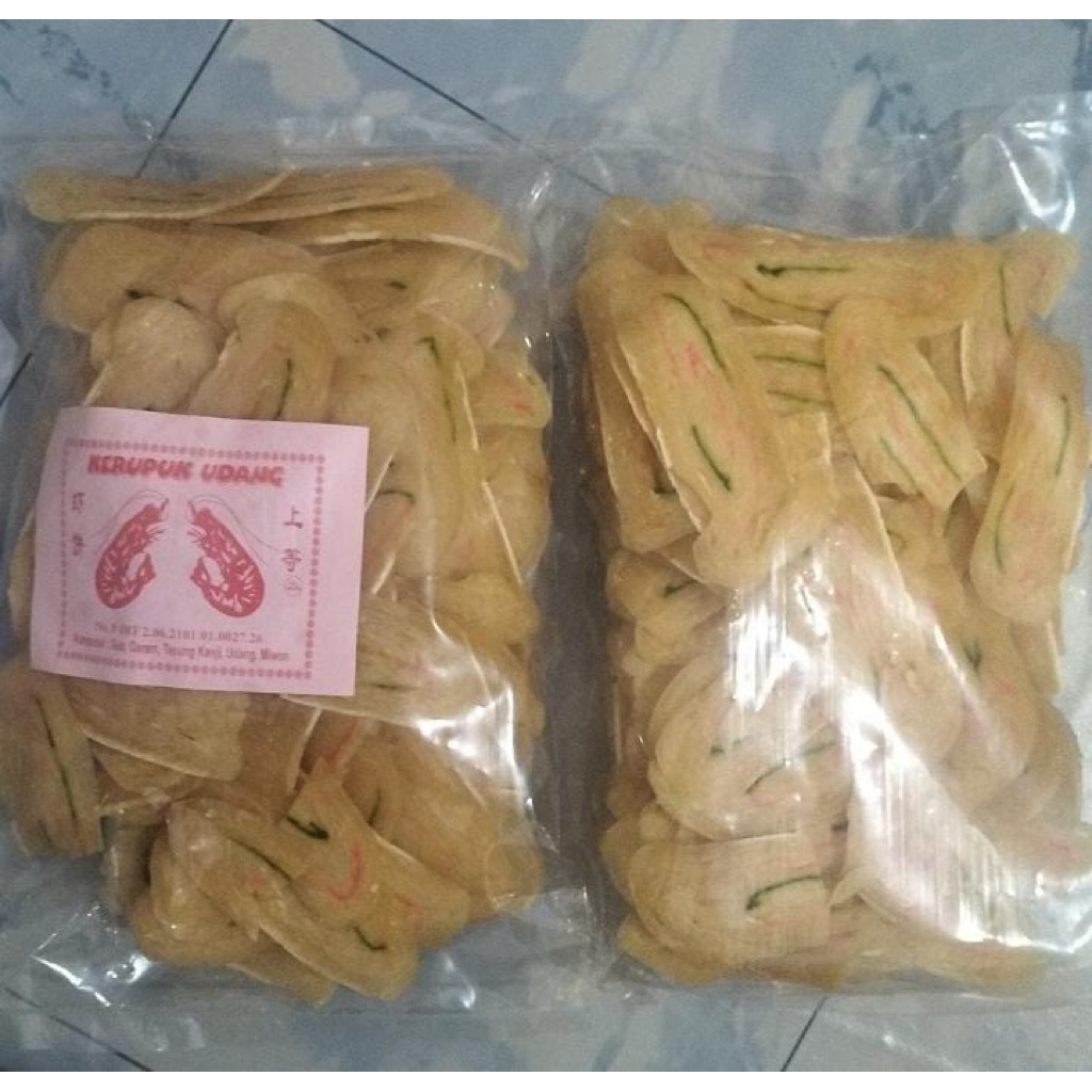 

ASLI KERUPUK UDANG KHAS SELATPANJANG RIAU 100% 500GR(KERUPUK MENTAH SIZE KECIL dan besar)