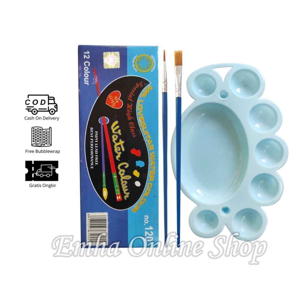 

Paket Kuas Cat Air Palet Set Melukis Lengkap Murah Stationery