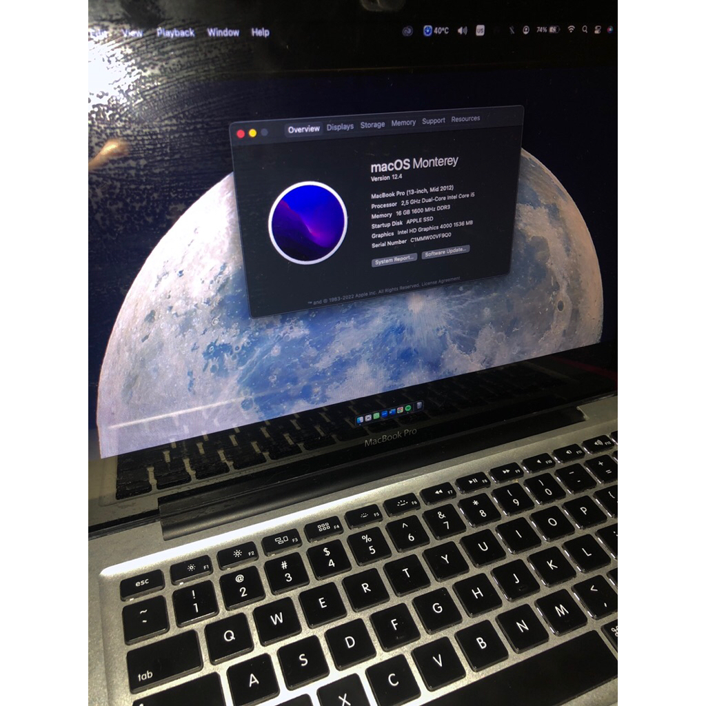 MACBOOK PRO 2013 SSD 13.3 SSD 1TB Ram 16GB