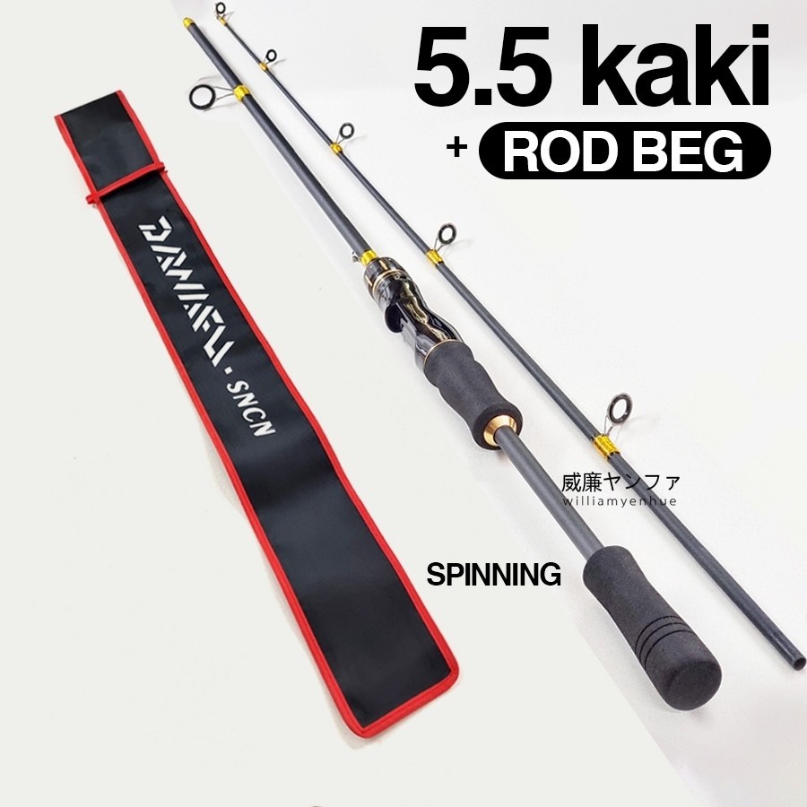 Set Joran Pancing Daiwa Set Gulungan Logam Pancing Set Joran Dan Reel Pancing Pancing Teleskopik