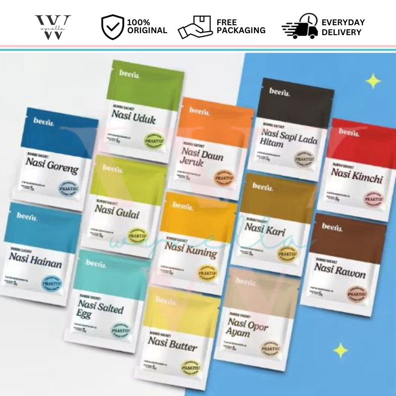 

Beeru Bumbu Sachet Beras Porang - Non MSG [Nasi Daun Jeruk / Nasi Kuning / Nasi Opor Ayam / Nasi Kari / Nasi Sapi Lada Hitam / Nasi Gulai / Nasi Hainam/ Nasi Uduk]