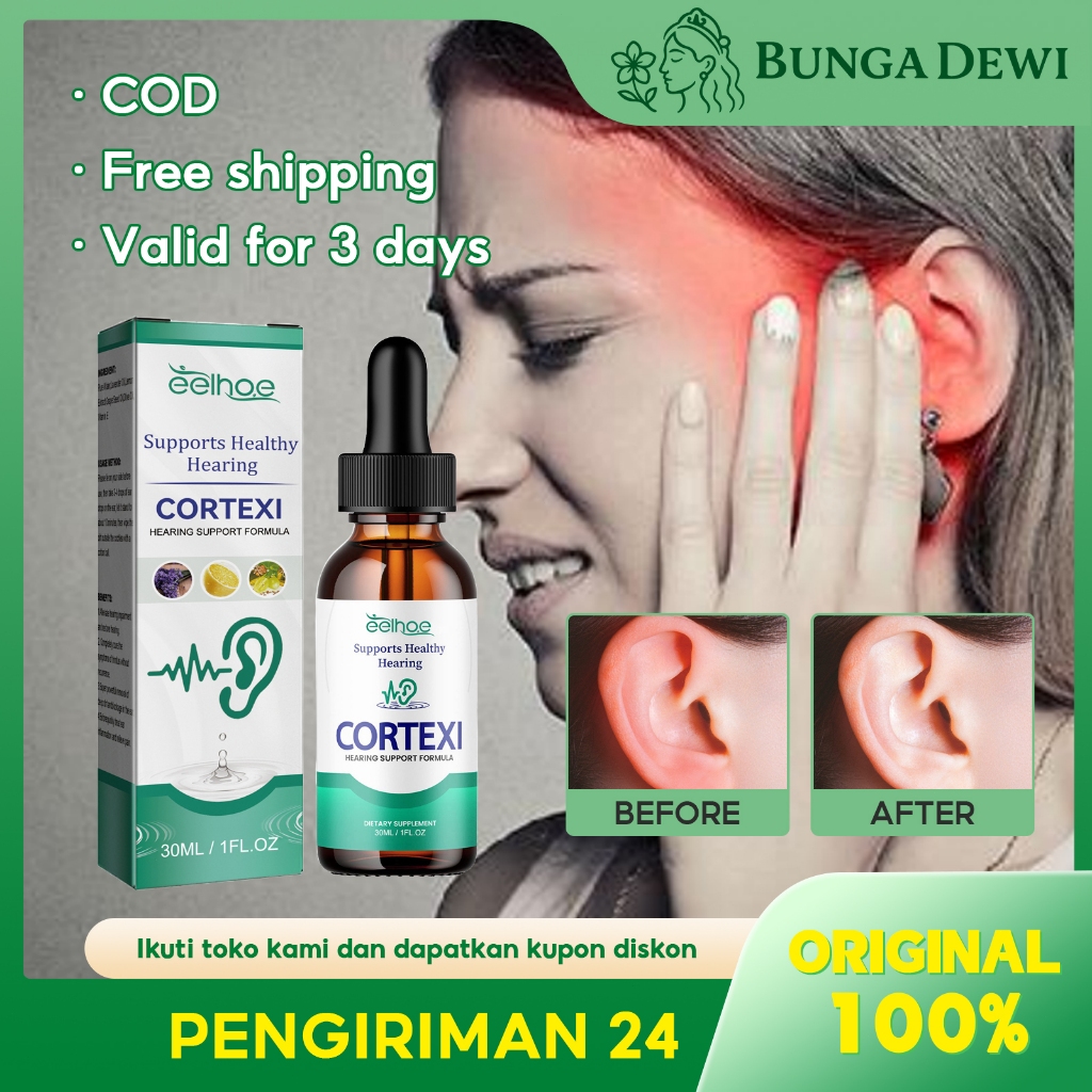 EELHOE Obat Tetes Telinga 30ml Obat Tinnitus Esensi Obat Telinga Tetes Telinga Obat Tetes Telinga Al
