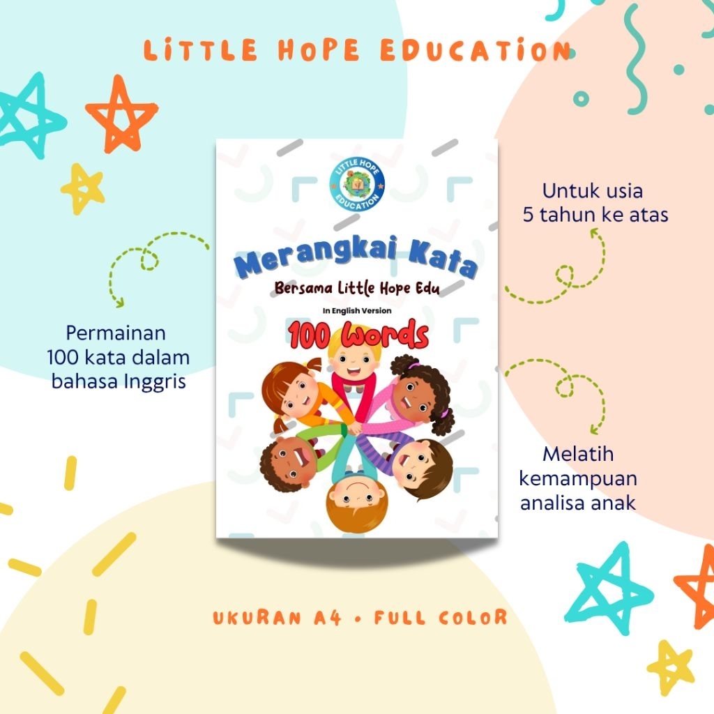 Worksheet Merangkai Kata B. Inggris 100 Kata (50 Halaman) | Permainan Kata Bahasa Inggris