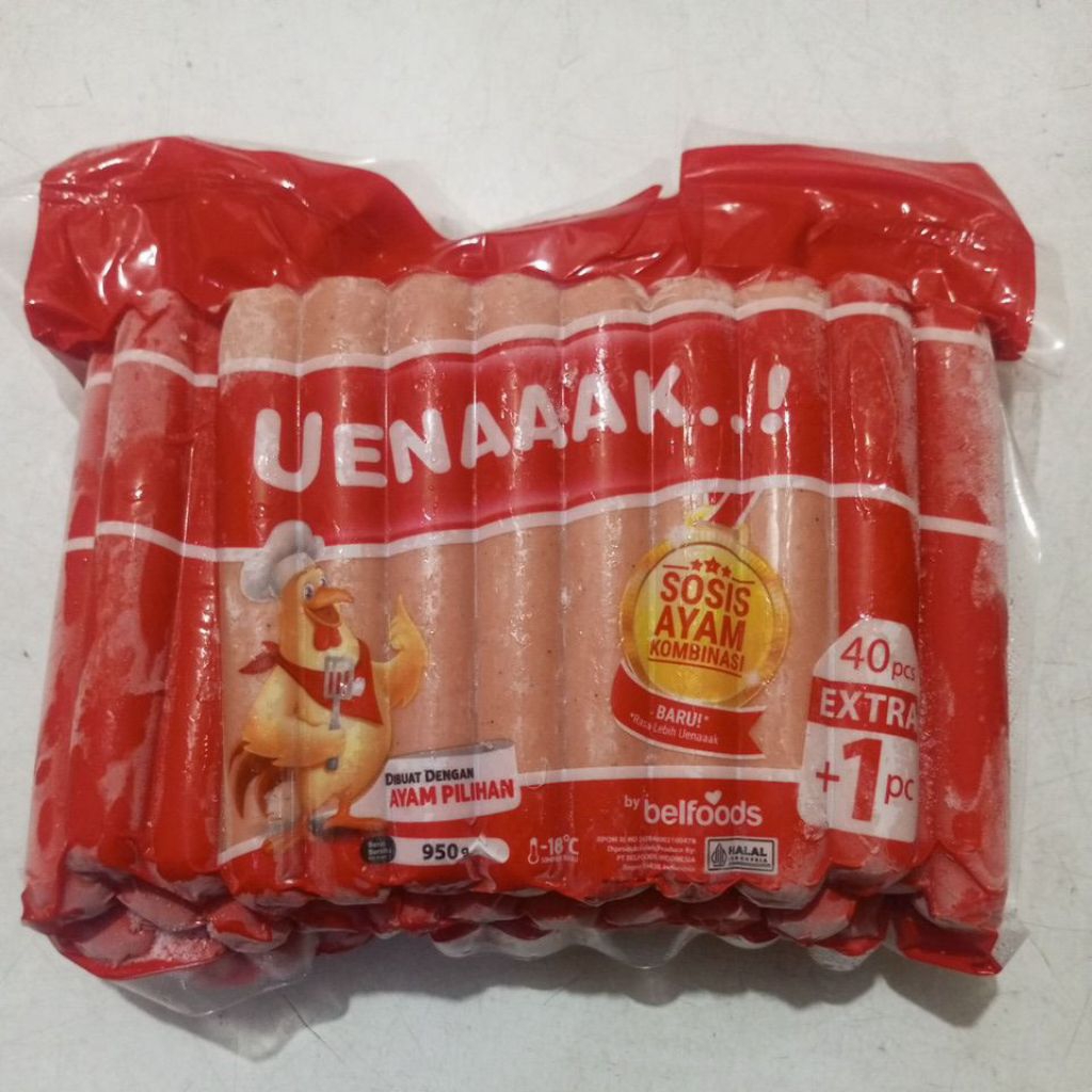 

uenaak belfoods sosis ayam 950gr