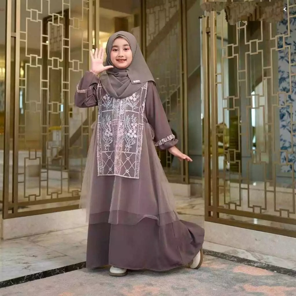 Baju Gamis Dress Wanita Cewek Dewasa Remaja Anak Muslim Busui Kekinian Modern Simple Elegan Mewah Ko