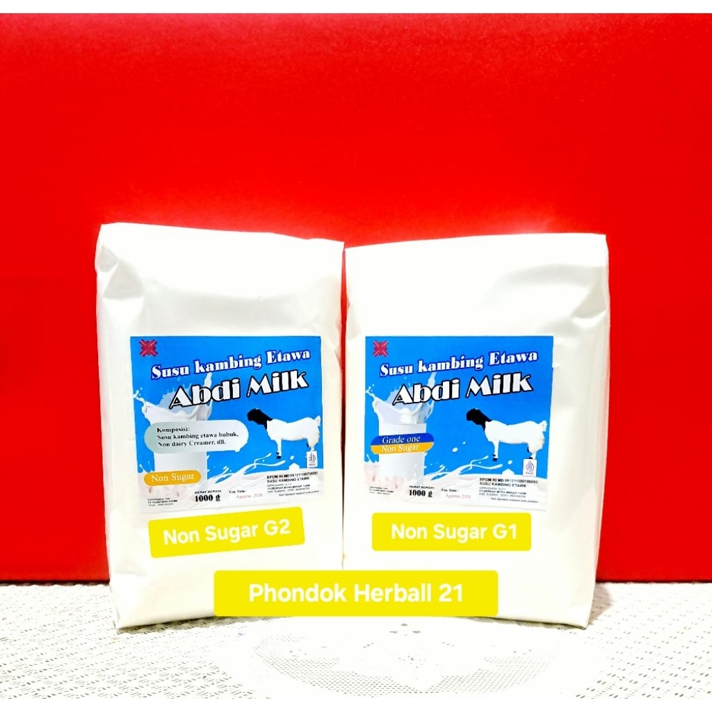 

Abdi Milk - Susu Kambing Etawa Bubuk 1kg Non Sugar