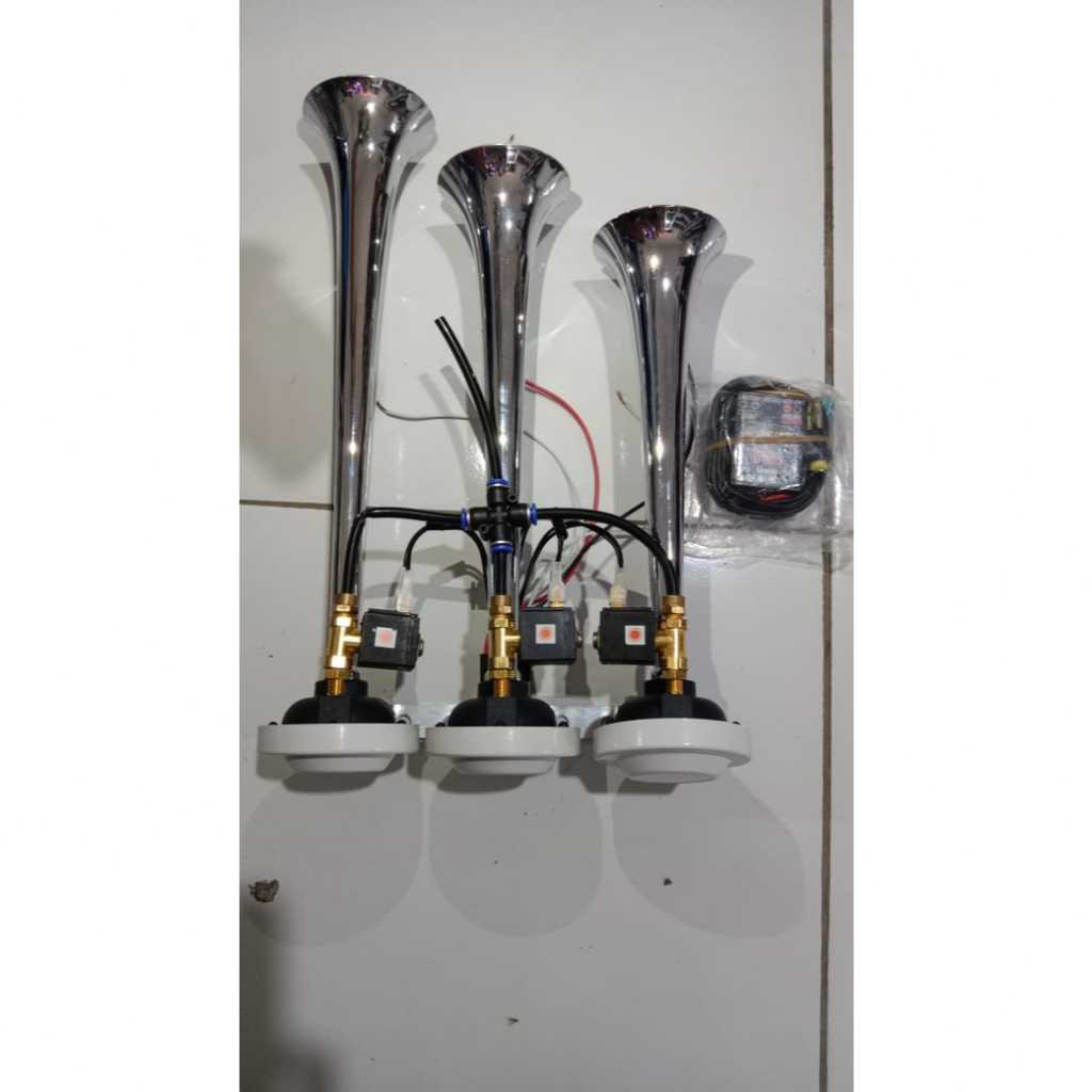 LANDUN Klakson basuri 3 corong 24V plus modul 17 nada