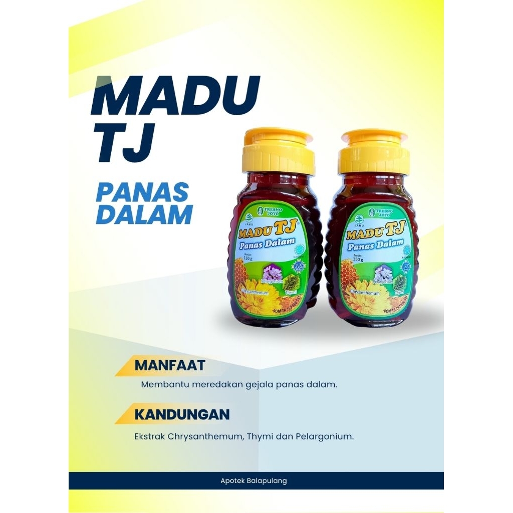 

Madu TJ Panas Dalam 150g perbotol