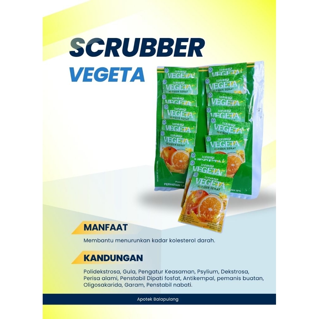 

VEGETA Scrubber per sachet 7,1gr (rasa jeruk)