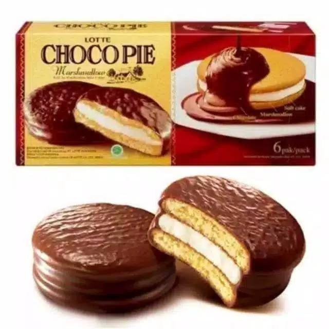 

LOTTE CHOCO PIE CHOCOLATE / STRAWBERRY (1 BOX ISI 12 PCS)