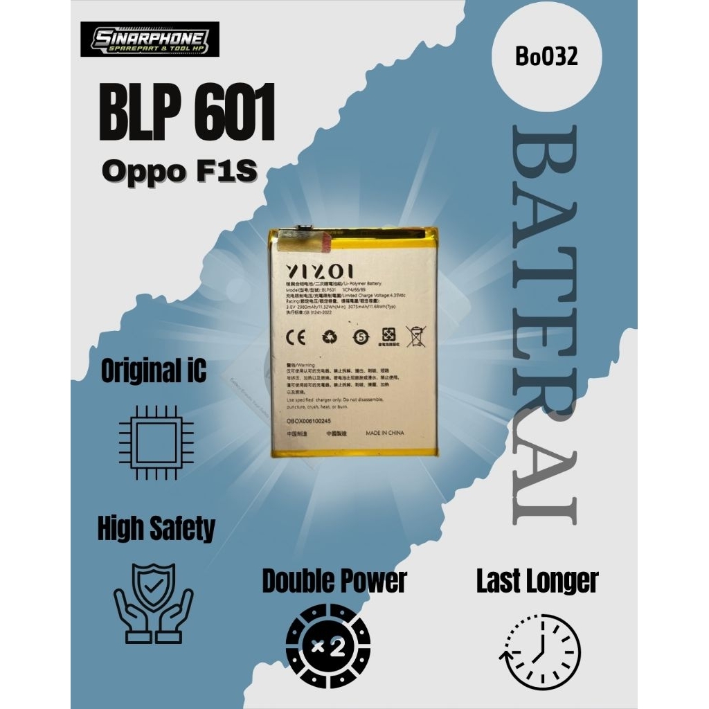 BATERAI BLP601 BATERAI OPPO F1S