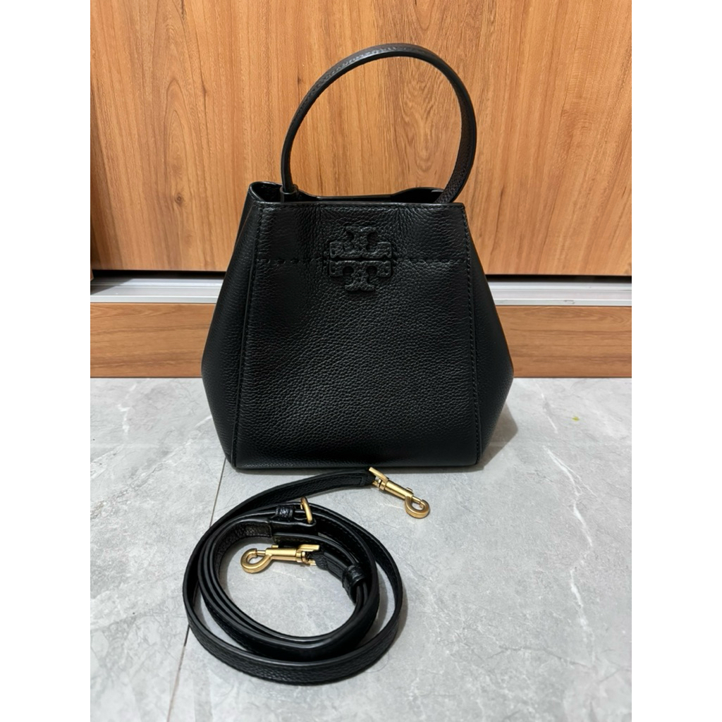 Preloved TB mcgraw bucket bag. authentic no KW