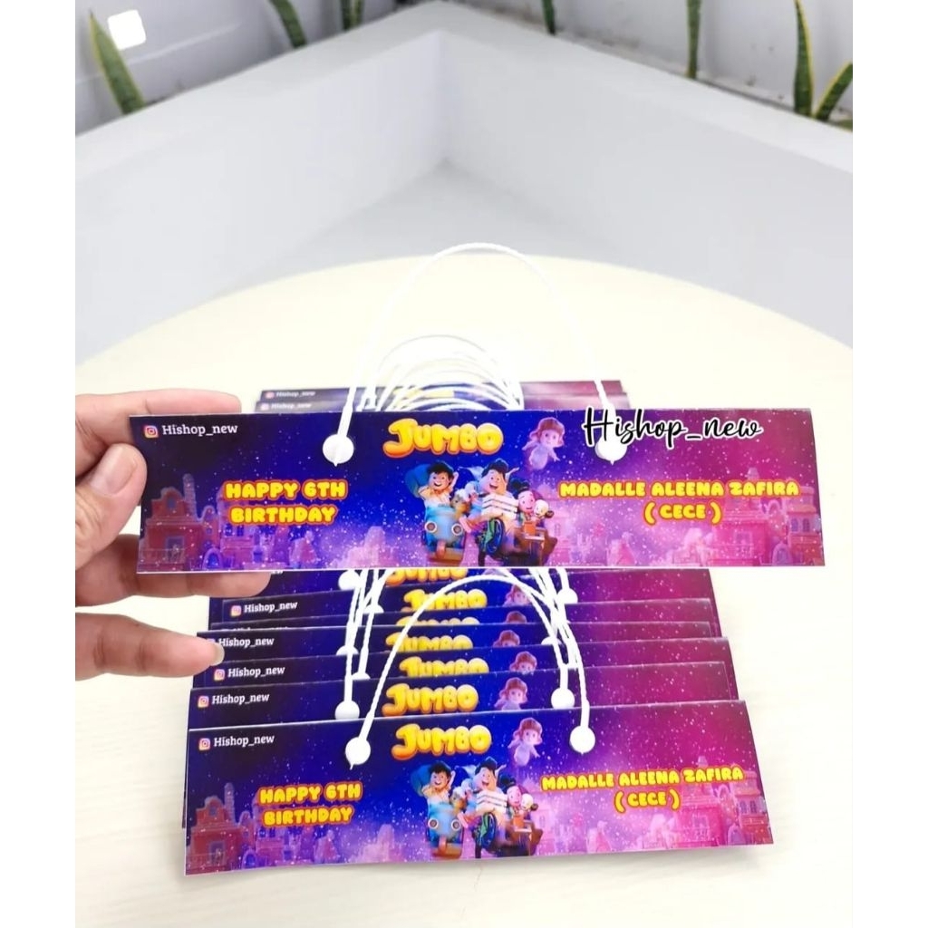 

LABEL PARCEL / LABEL TAS ULANG TAHUN / PLASTIK SNACK ULTAH / LABEL PARCEL ULTAH / LABEL SNACK ULTAH