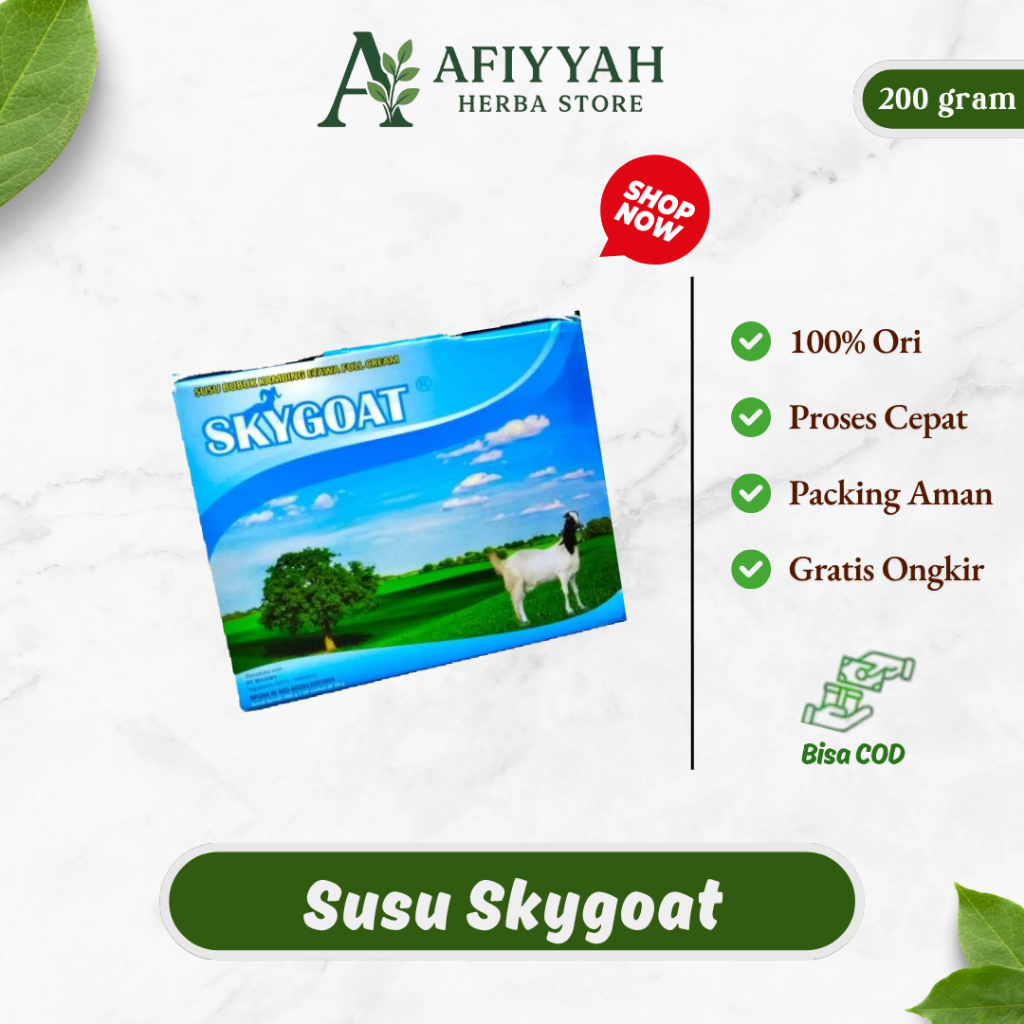 

Skygoat Vanilla Original - Susu Kambing Etawa 200gr