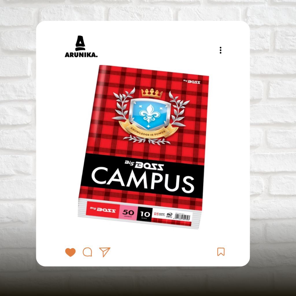 

Buku Tulis Campus Big Boss (10 Buku/Pack)