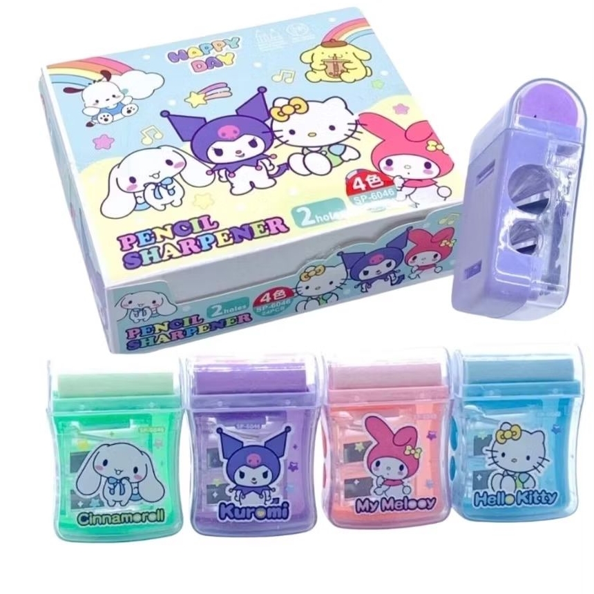 

Rautan Sanrio + penghapus 2 lubang (1 pcs) / Serutan sanrio 2in1 / Rautan + Penghapus SANRIO SP-6046 (1 pcs)